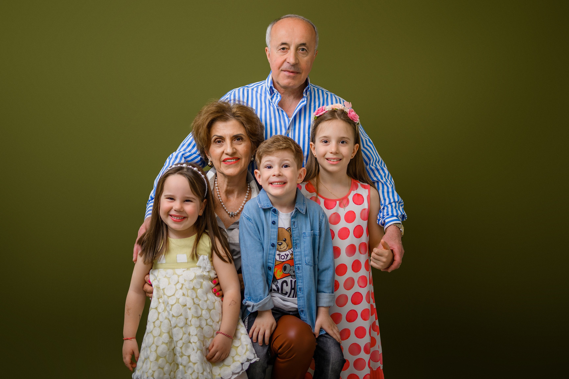 Familie în studio
